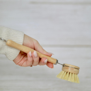 Ecofriendly bamboo dish brush with handle